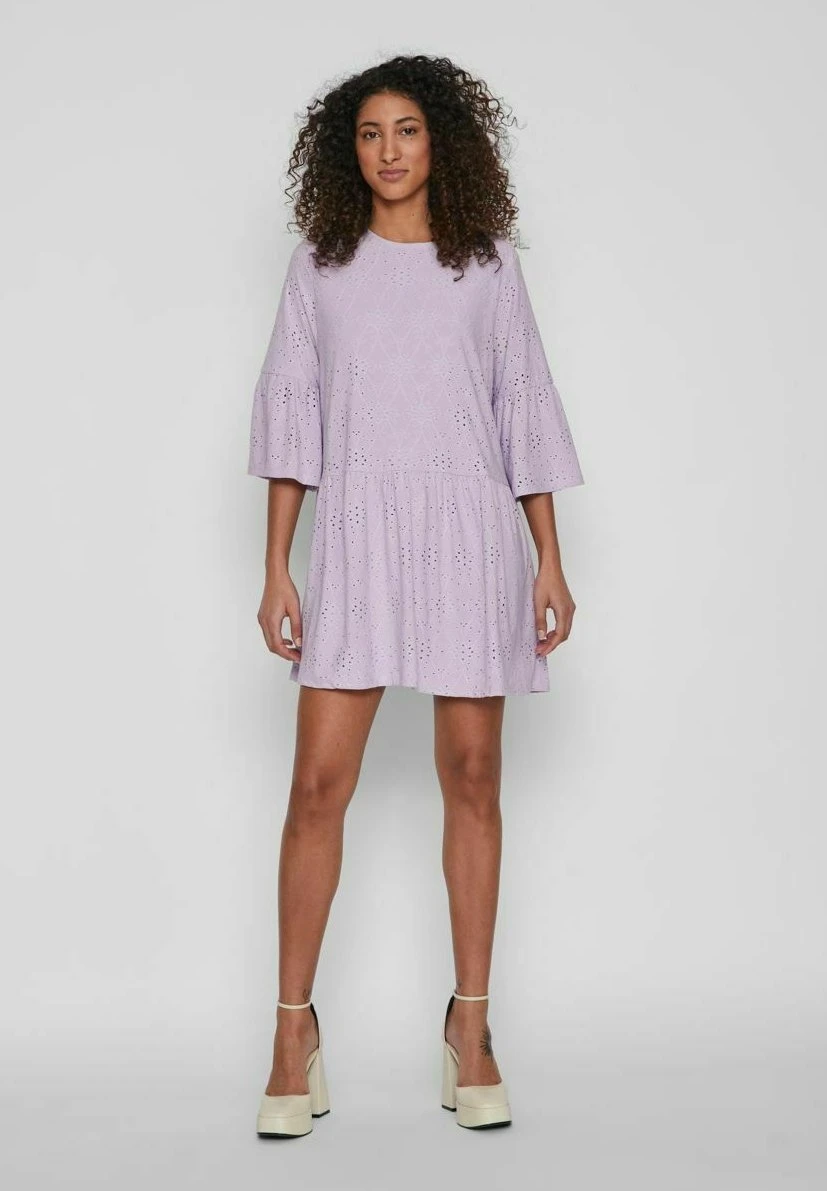 Vila 3/4 Ärmeliges - Jurk - Pastel Lilac 3 Vila 3/4 Ärmeliges - Jurk - Pastel Lilac
