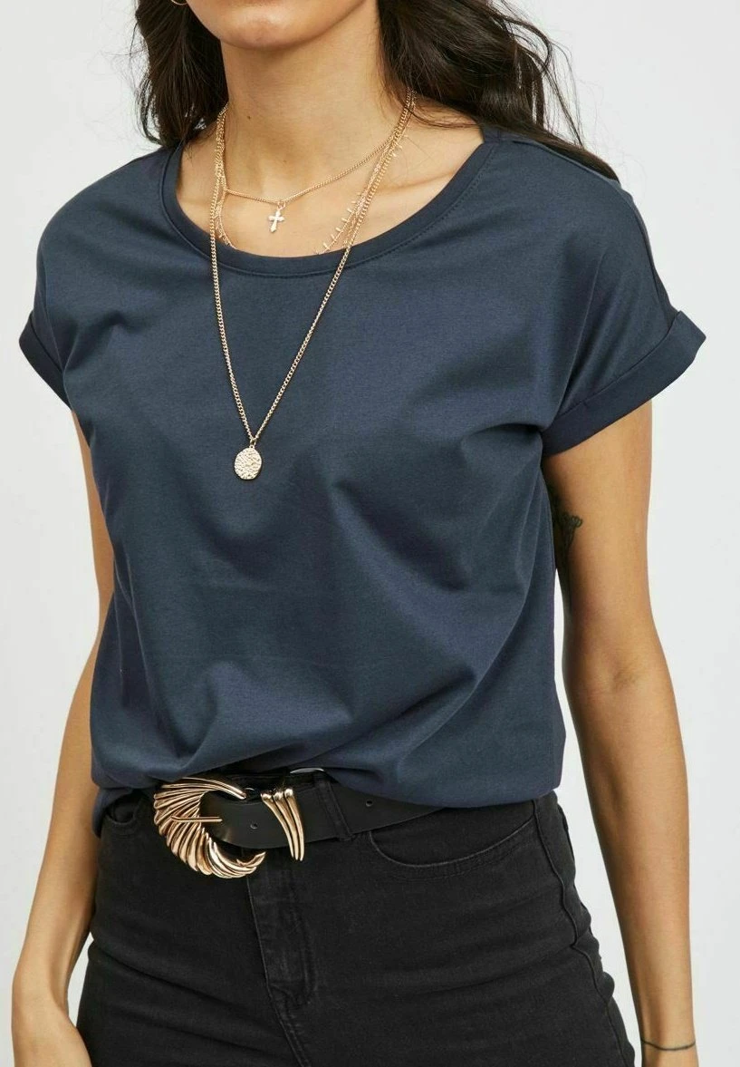 Vila Vidreamers New Pure - T-Shirt Basic - Total Eclipse 7 Vila Vidreamers New Pure - T-Shirt Basic - Total Eclipse - Afbeelding 5