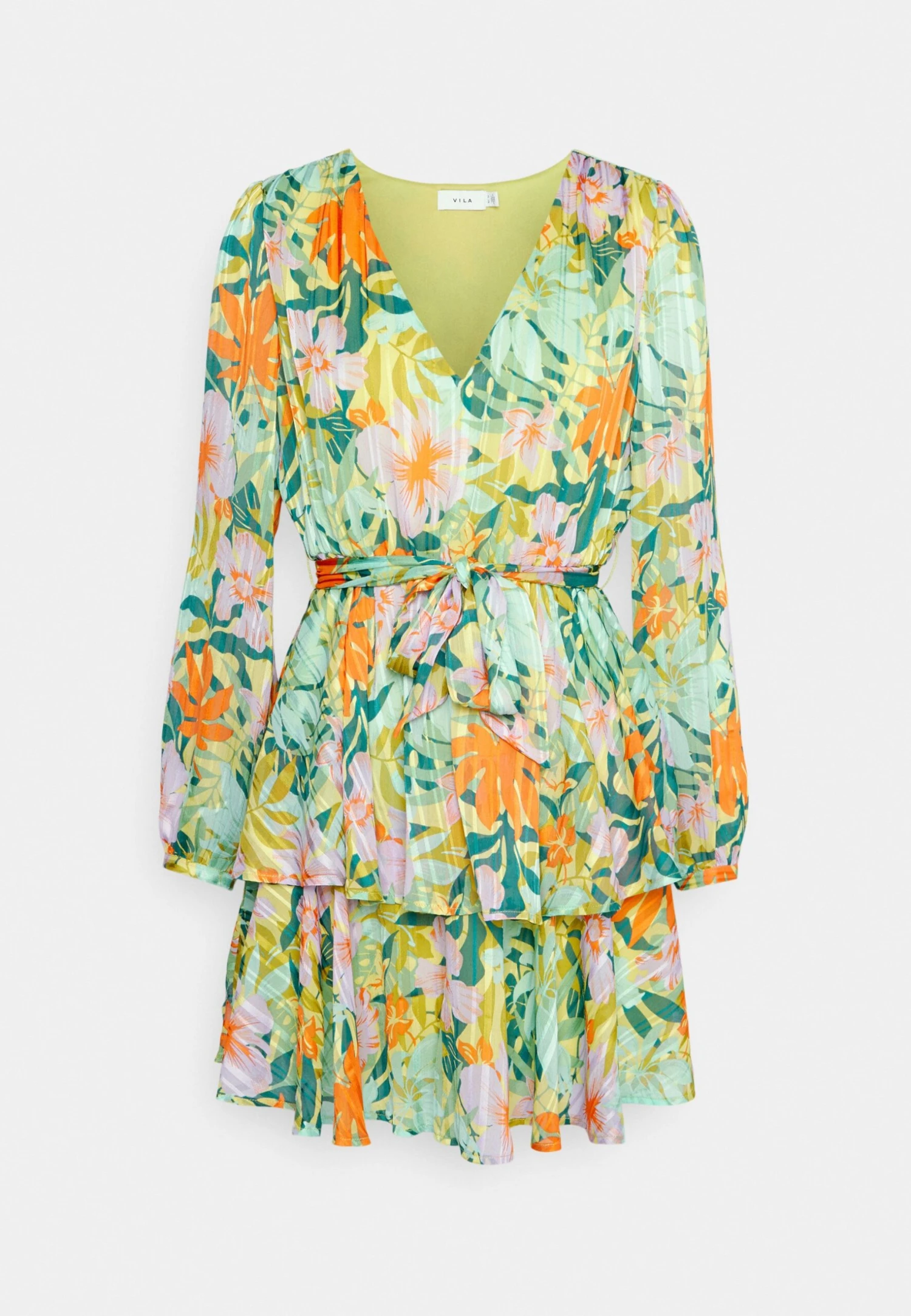 Vipaus New Short Dress - Jurk - Jade Lime/Tropical 7 Vipaus New Short Dress - Jurk - Jade Lime/Tropical - Afbeelding 5