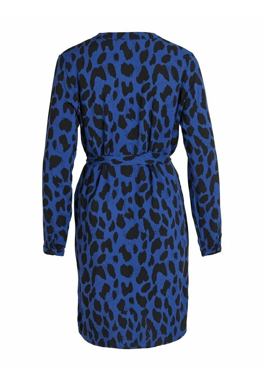 Vila Taillengürtel- Blousejurk - Mazarine Blue 4 Vila Taillengürtel- Blousejurk - Mazarine Blue - Afbeelding 2