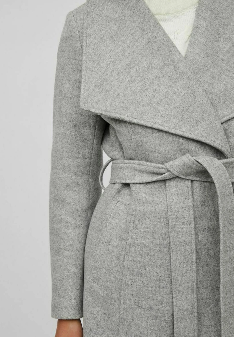 Taillengürtel - Halflange Jas - Light Grey Melange 6 Taillengürtel - Halflange Jas - Light Grey Melange - Afbeelding 4