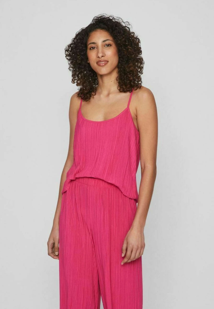 Vila Träger Strukturiertes - Top - Pink Yarrow 3 Vila Träger Strukturiertes - Top - Pink Yarrow