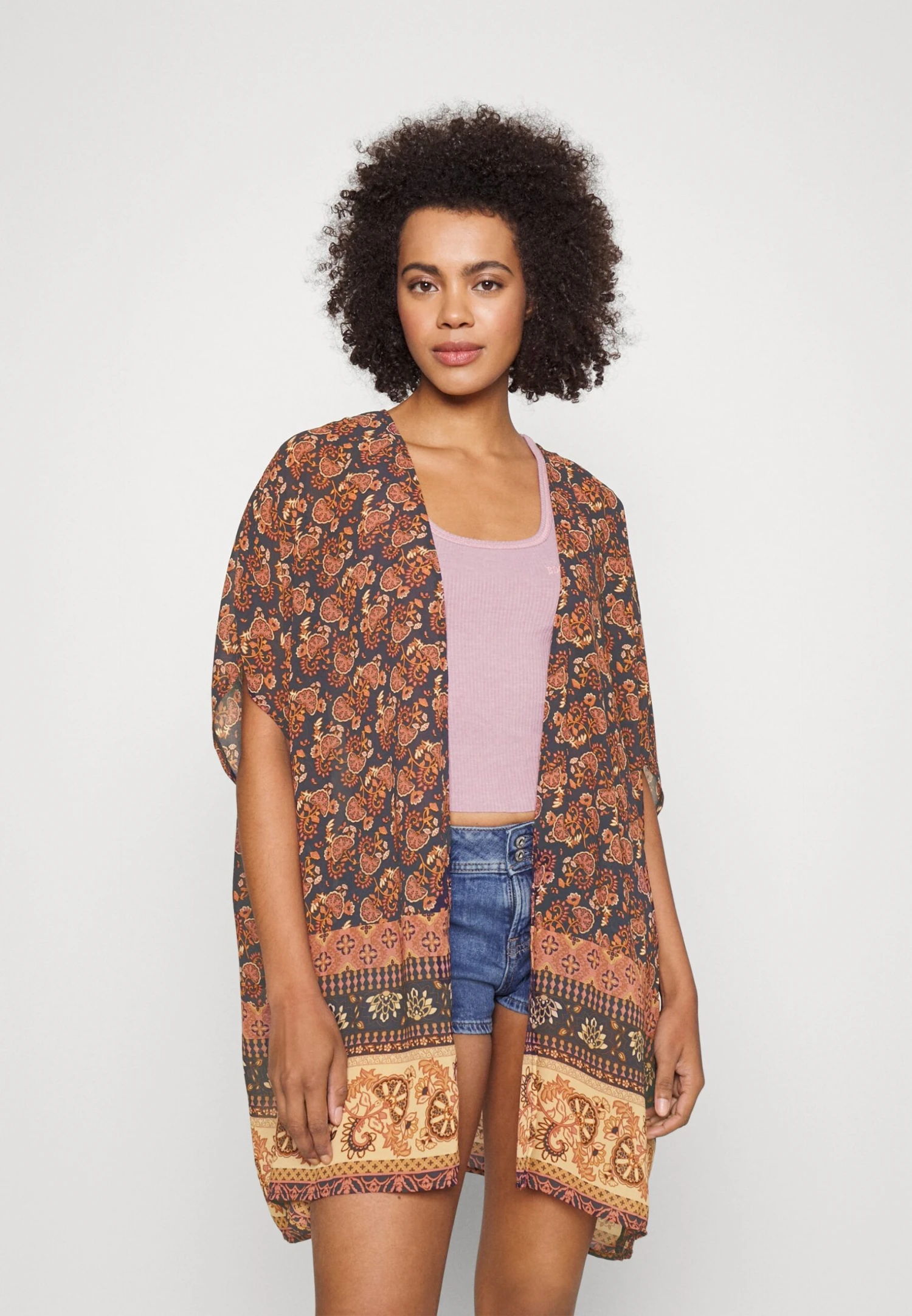 Vila Vilinea Kimono - Lichte Jas - Multicolored 3 Vila Vilinea Kimono - Lichte Jas - Multicolored