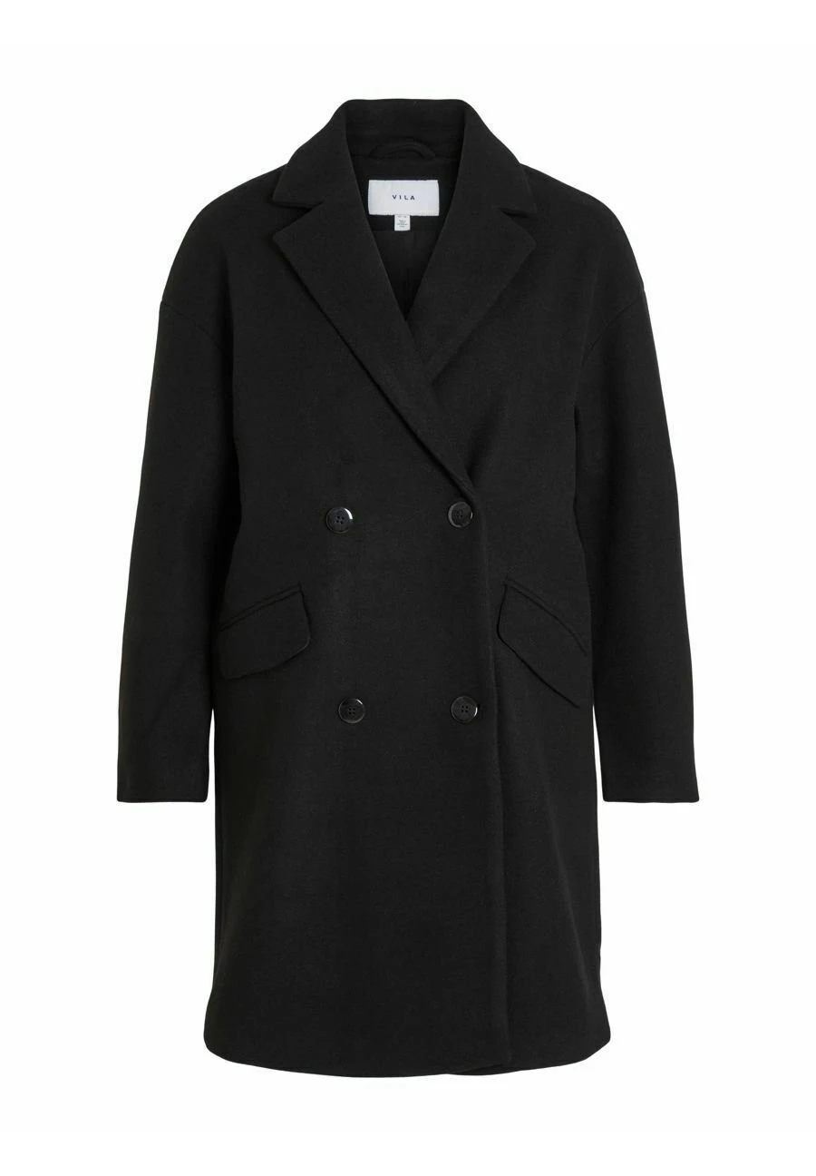 Vila Halflange Jas - Black 8 Vila Halflange Jas - Black - Afbeelding 6