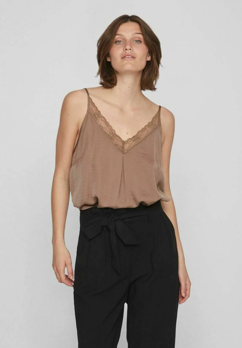 Vila Verziertes - Top - Brown Lentil 3 Vila Verziertes - Top - Brown Lentil