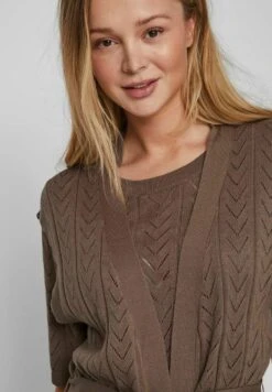 Vila VishelleyS/L Noos - Vest - Walnut -Vila c293685499054eb5a5b6a4eb7511076b