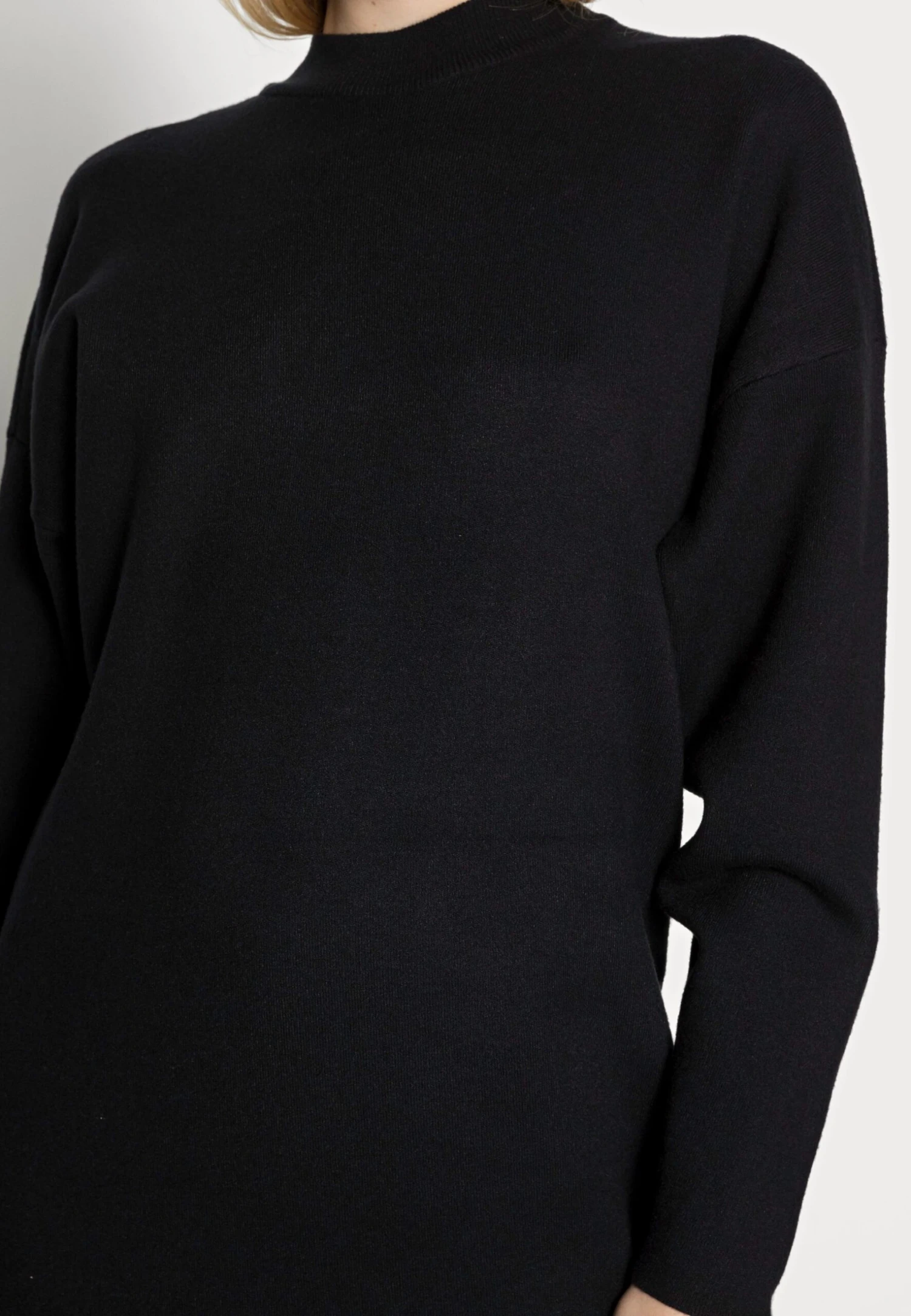 Vila Gebreide Jurk - Black 7 Vila Gebreide Jurk - Black - Afbeelding 5