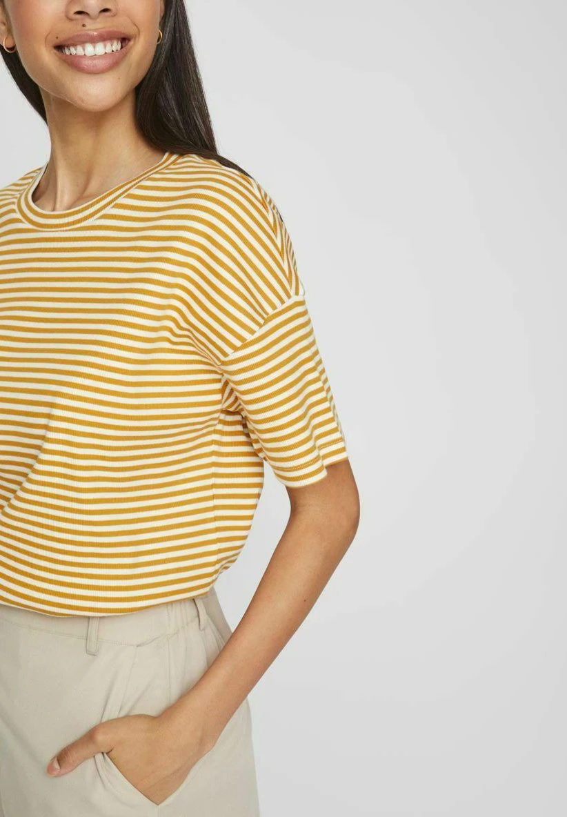 Vila Mit Kurzen Ärmeln Gestreiftes - T-Shirt Print - Arrowwood 6 Vila Mit Kurzen Ärmeln Gestreiftes - T-Shirt Print - Arrowwood - Afbeelding 4