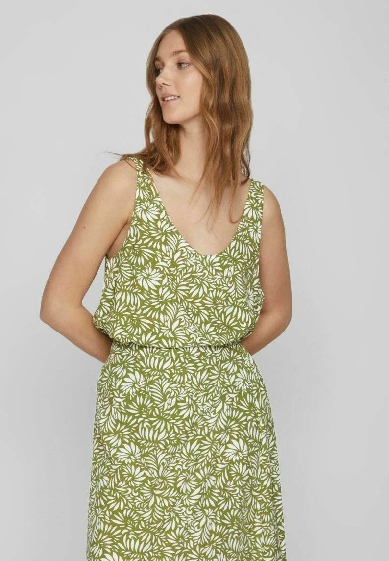 Vila Ohne Ärmel Geblümtes - Top - Calliste Green 3 Vila Ohne Ärmel Geblümtes - Top - Calliste Green