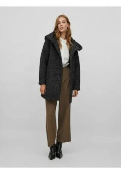 Vila Halflange Jas - Medium Grey Melange -Vila c731b7f43ae94f8f90a91a635790b210