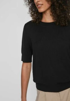 Kurzärmeliges - T-Shirt Basic - Black 11 Kurzärmeliges - T-Shirt Basic - Black -Vila c7f200fae90b4d83a07b883fac6fcd57