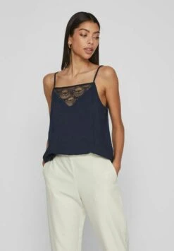 Vila Vinula Singlet - Top - Navy Blazer