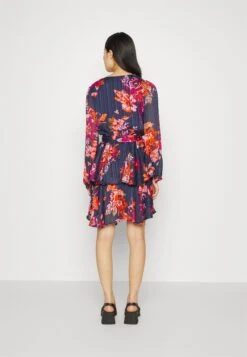 Vila Vipaus Short Dress - Jurk - Navy/Multi Color -Vila c8f2562ef52c42de9afb964d6ca565aa
