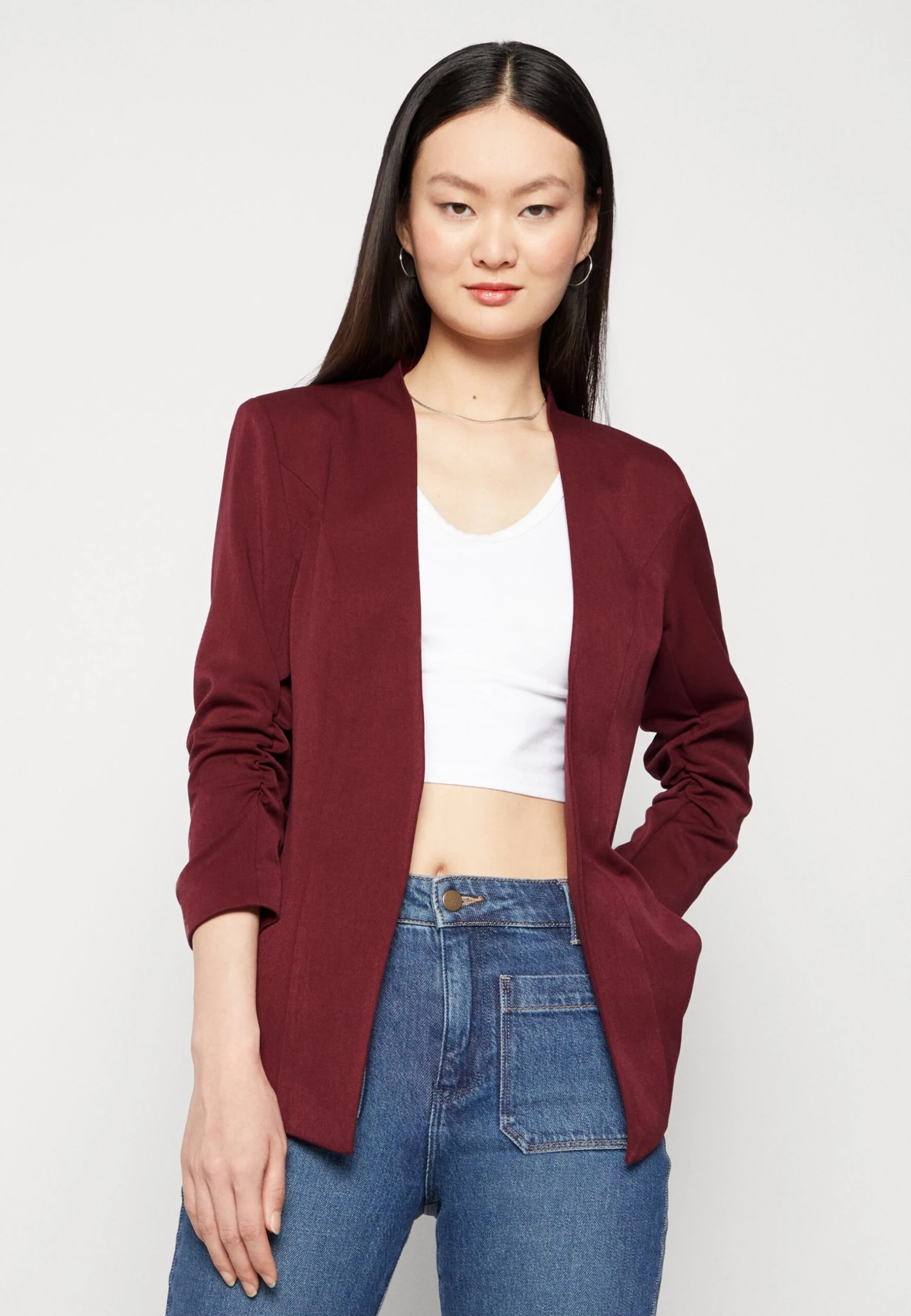 Vila Viher 3/4 New - Blazer - Bordeaux 6 Vila Viher 3/4 New - Blazer - Bordeaux - Afbeelding 4