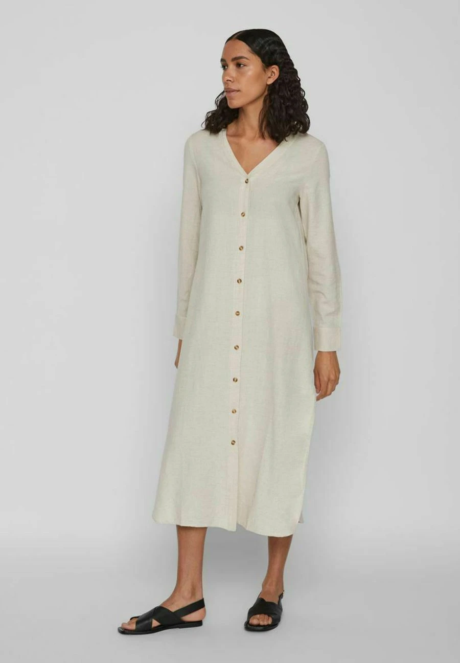 Vila Jurk - Super Light Natural Melan 4 Vila Jurk - Super Light Natural Melan - Afbeelding 2