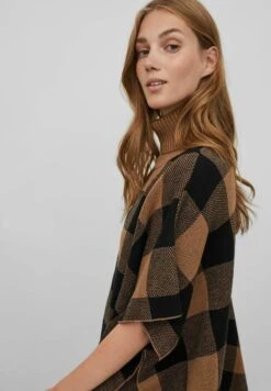 Vila High Neck Karo - Poncho - Toasted Coconut 11 Vila High Neck Karo - Poncho - Toasted Coconut -Vila cb4a340f1d2d40da88bbd85611e3c140