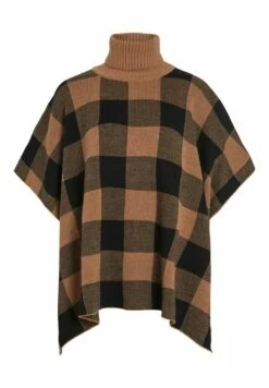 Vila High Neck Karo - Poncho - Toasted Coconut 12 Vila High Neck Karo - Poncho - Toasted Coconut -Vila cbb25eab2314469c881f810546506f95