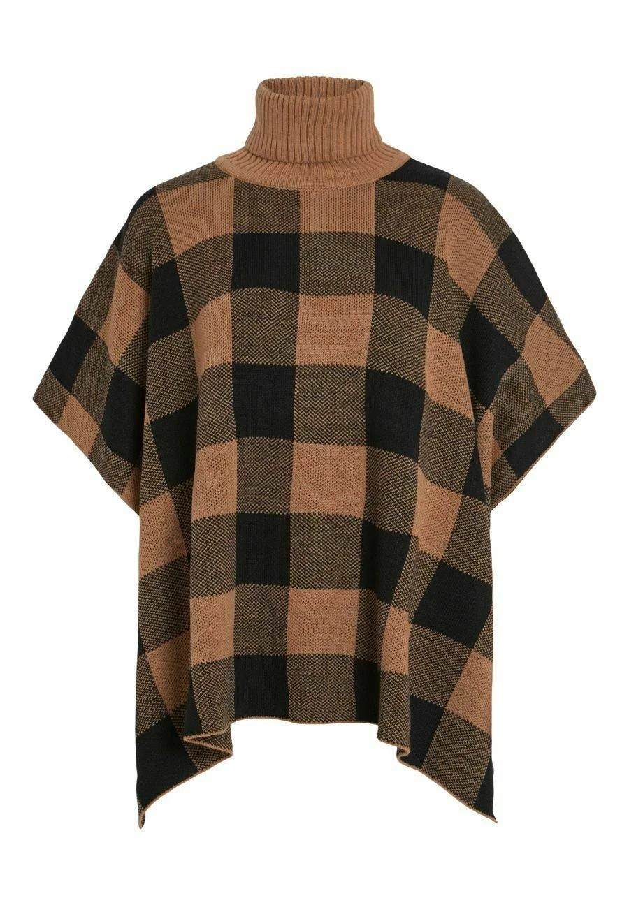 Vila High Neck Karo - Poncho - Toasted Coconut 7 Vila High Neck Karo - Poncho - Toasted Coconut - Afbeelding 5