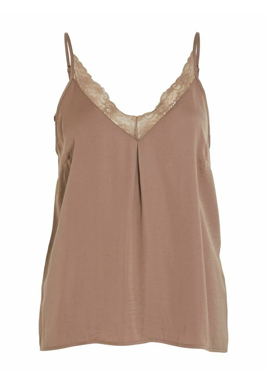 Vila Verziertes - Top - Brown Lentil 8 Vila Verziertes - Top - Brown Lentil - Afbeelding 6