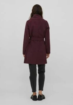 Vila Viapple- Halflange Jas - Bordeaux/Brown 11 Vila Viapple- Halflange Jas - Bordeaux/Brown -Vila ce677b32510544f389967fd066e65e40