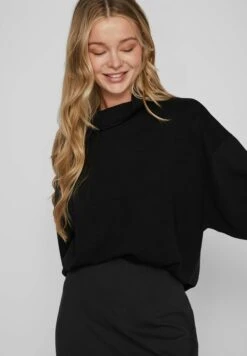 Vila Mit Langen Ärmeln High Neck - Sweater - Black 11 Vila Mit Langen Ärmeln High Neck - Sweater - Black -Vila cedc885954154259a7941b97fbac1dd2