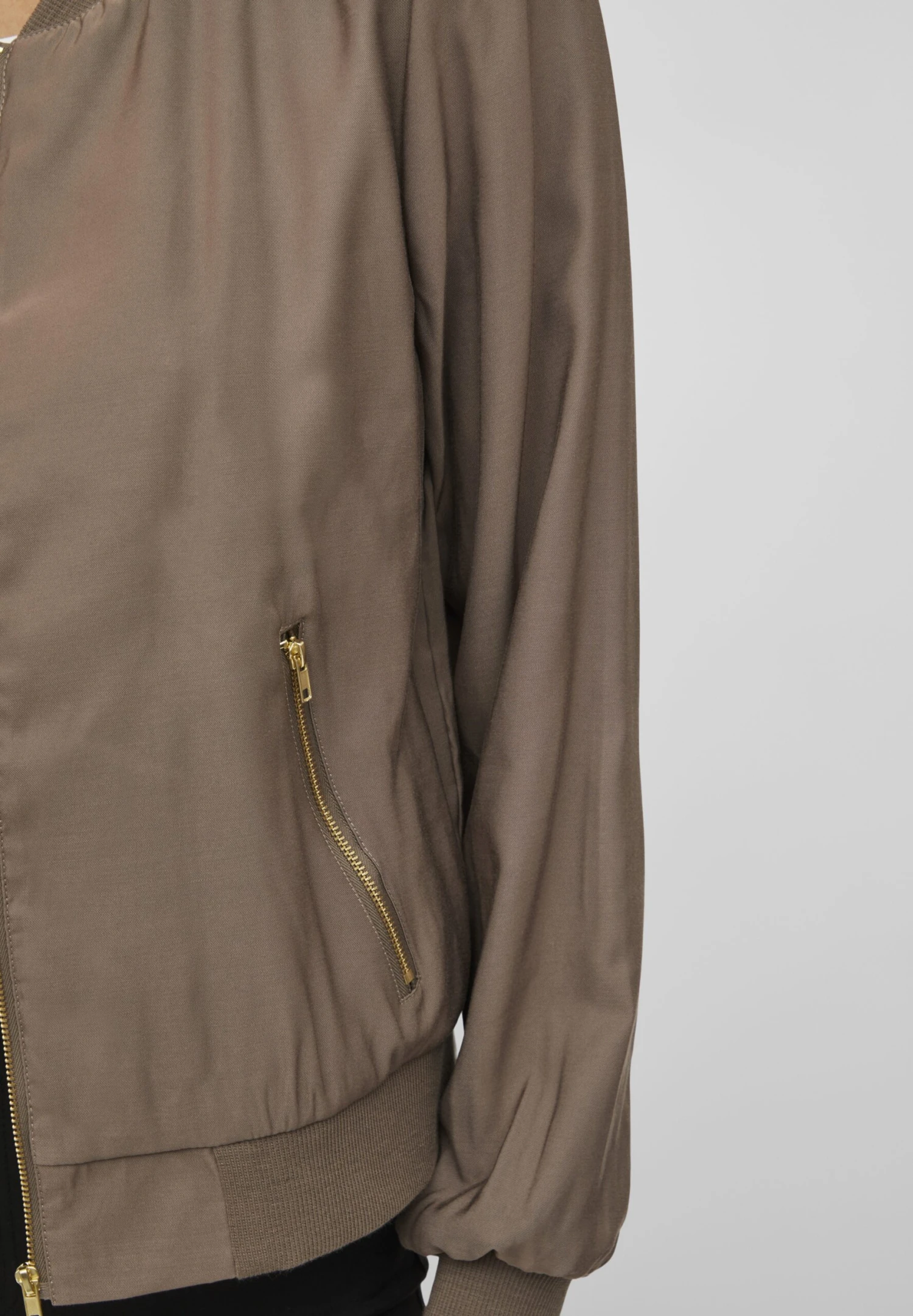 Vila Reissverschluss - Bomberjacks - Walnut 6 Vila Reissverschluss - Bomberjacks - Walnut - Afbeelding 4