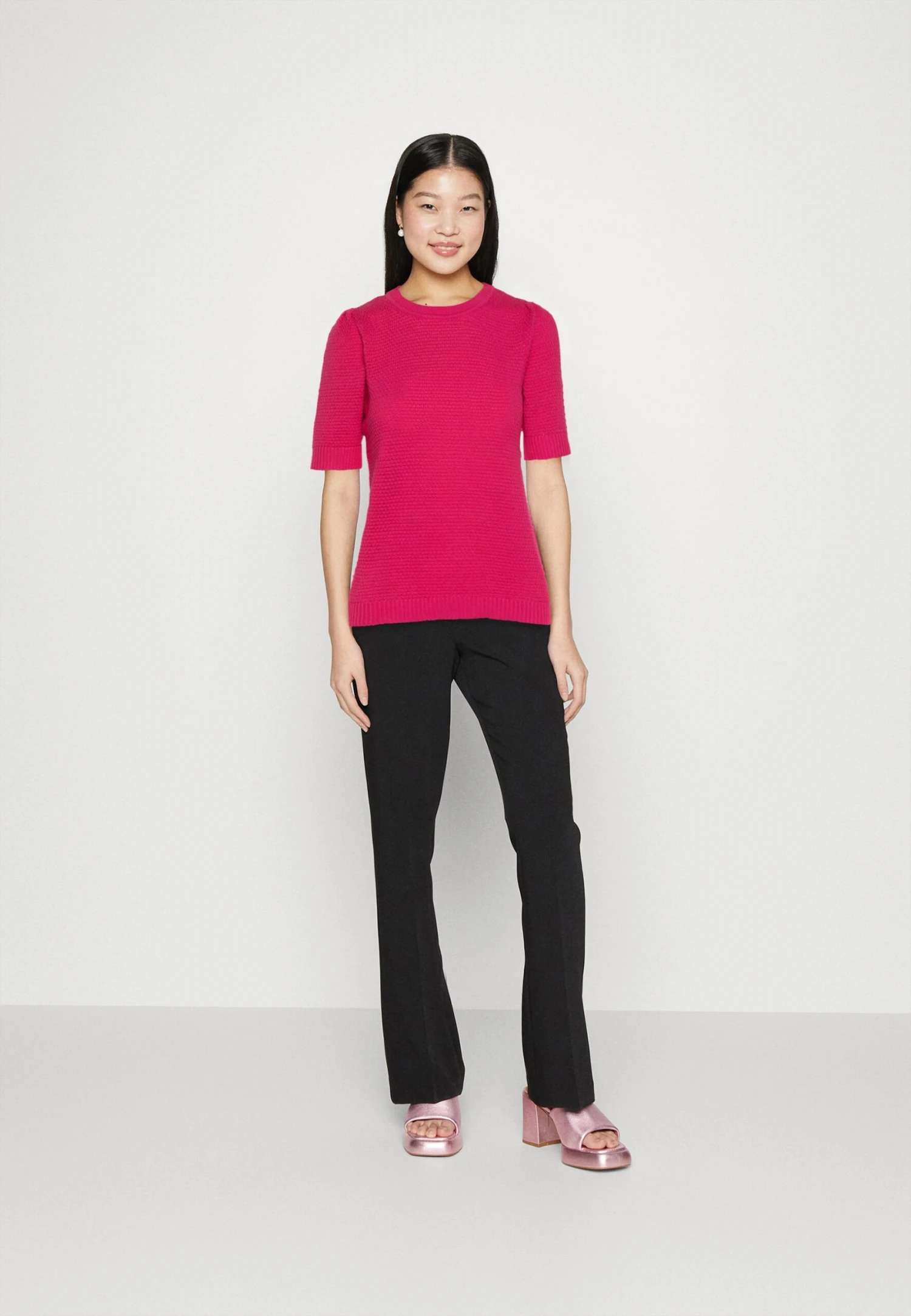 Vila Vidalo O Neck - T-Shirt Print - Pink Yarrow 4 Vila Vidalo O Neck - T-Shirt Print - Pink Yarrow - Afbeelding 2