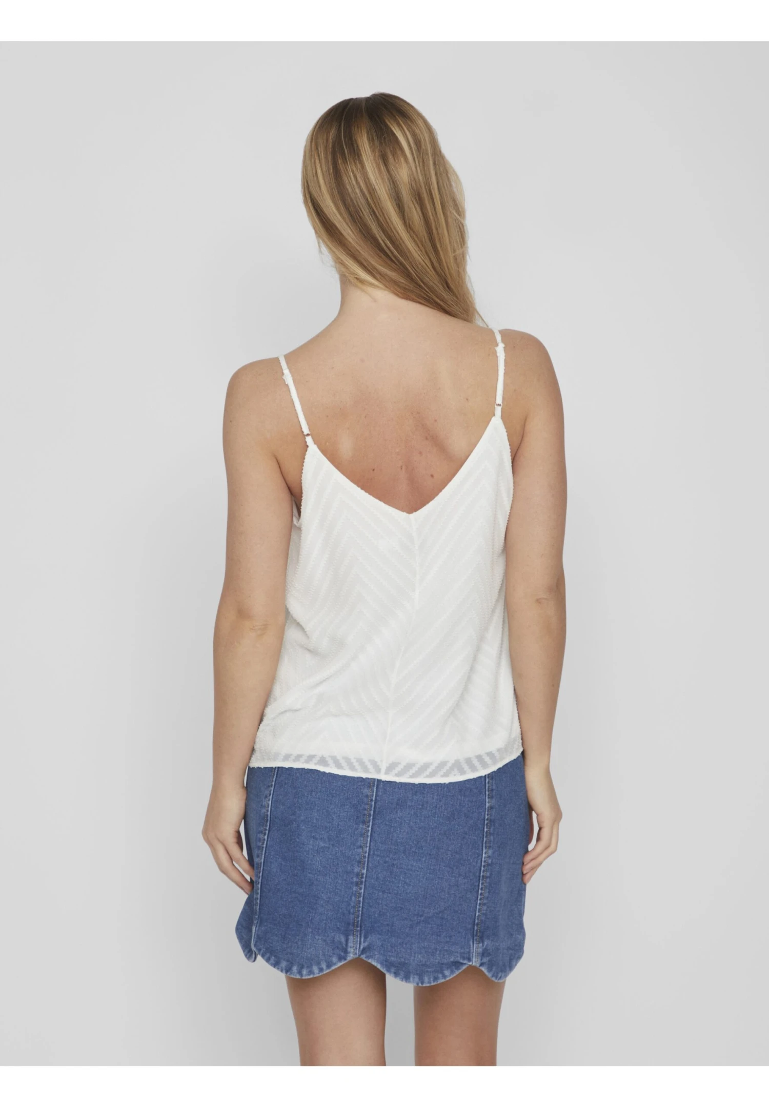 Vila Texturiertes - Top - Cloud Dancer 5 Vila Texturiertes - Top - Cloud Dancer - Afbeelding 3