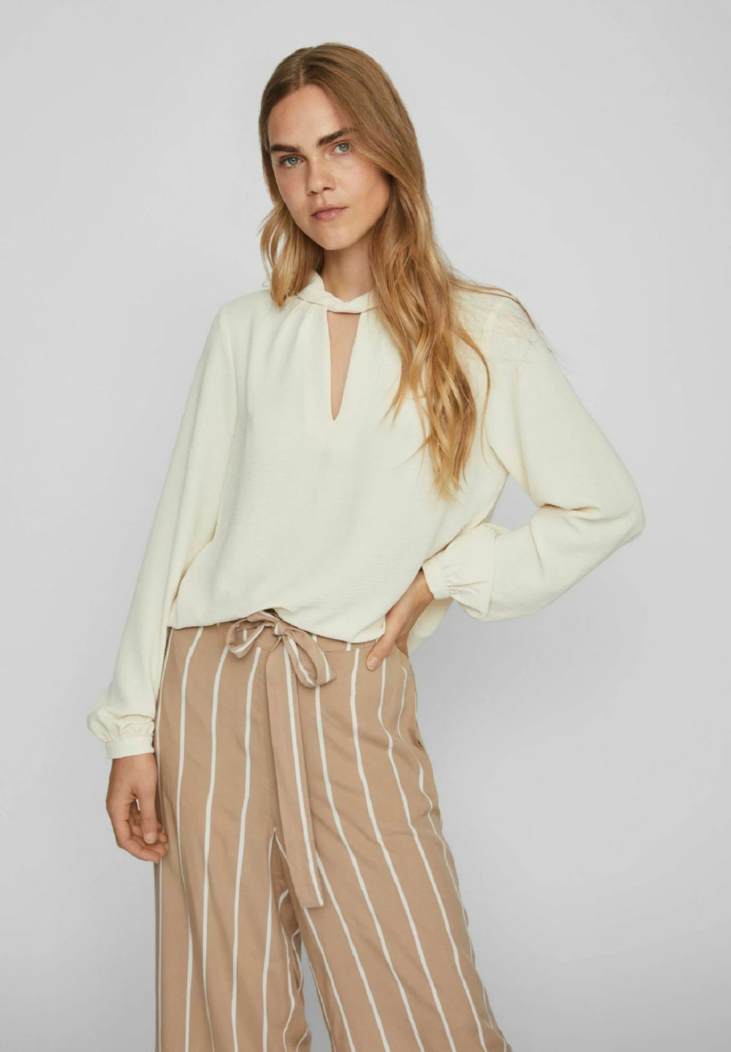 Vila Mit Langen Ärmeln - Blouse - Birch 2 Vila Mit Langen Ärmeln - Blouse - Birch