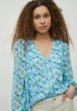 Vila Mit 3/4-Ärmeln- Blouse - Horizon Blue 11 Vila Mit 3/4-Ärmeln- Blouse - Horizon Blue -Vila d17ae80806ad440fab4bcddf542356d7