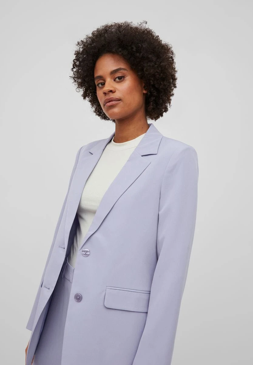 Vila Vikamma Noos - Halflange Jas - Sweet Lavender 6 Vila Vikamma Noos - Halflange Jas - Sweet Lavender - Afbeelding 4