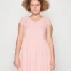 Vibetina Cap Sleeve Dress - Cocktailjurk - Silver Pink