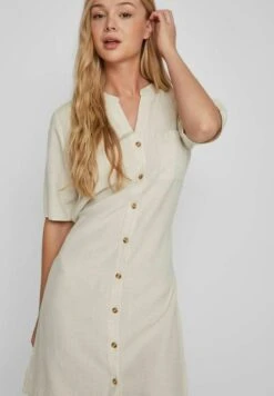 Vila Kurzärmeliges - Blousejurk - Super Light Natural Melan 13 Vila Kurzärmeliges - Blousejurk - Super Light Natural Melan -Vila d5204c7c74364a86b9533806f368857d