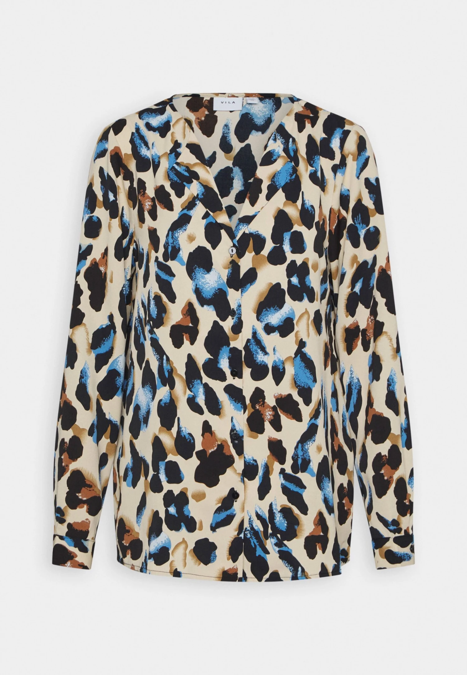 Vila Vidressi Jolie Lucy Fold Up - Blouse - Brown 6 Vila Vidressi Jolie Lucy Fold Up - Blouse - Brown - Afbeelding 4