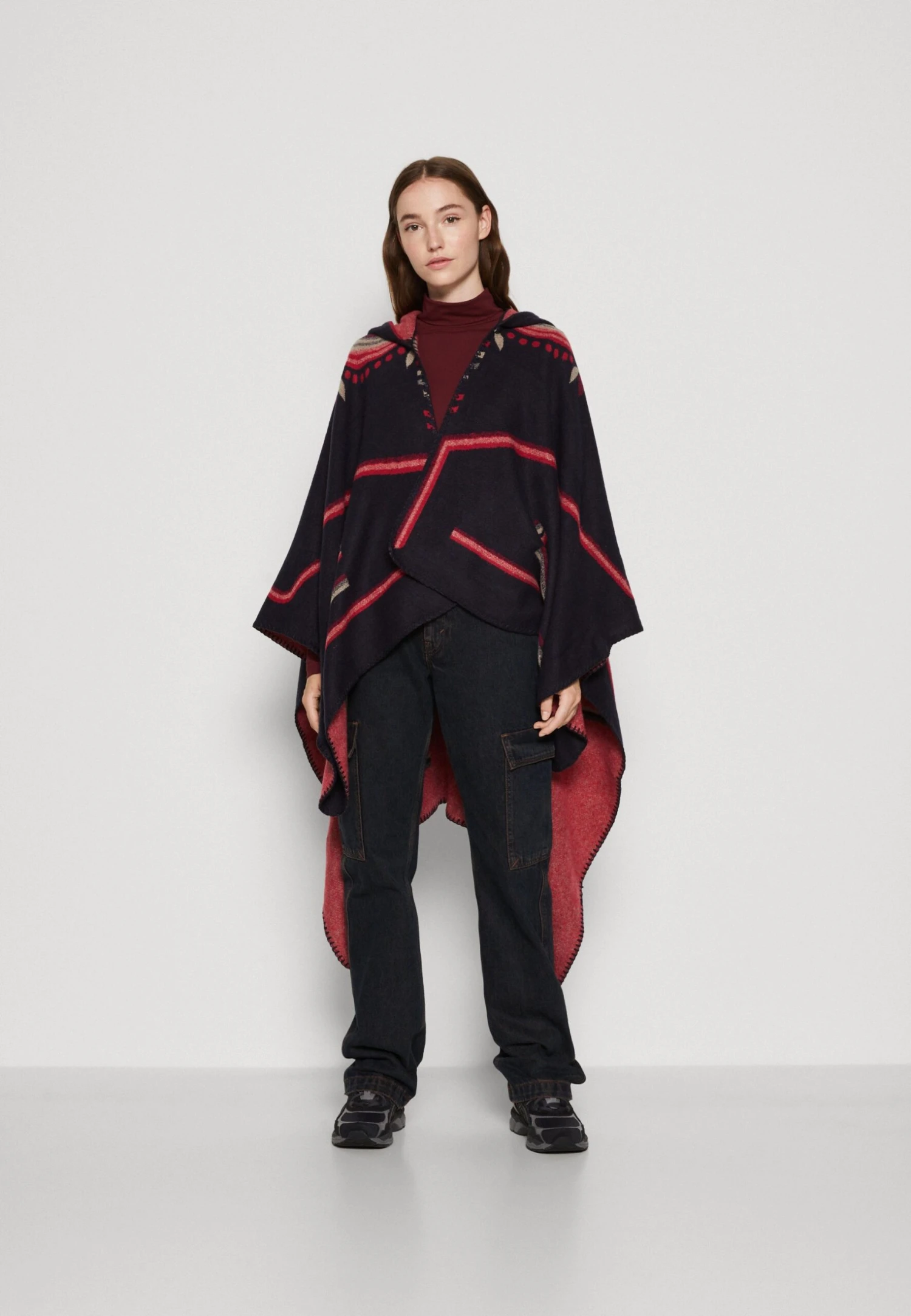 Vila Vicitrin Poncho - Poncho - Navy 3 Vila Vicitrin Poncho - Poncho - Navy