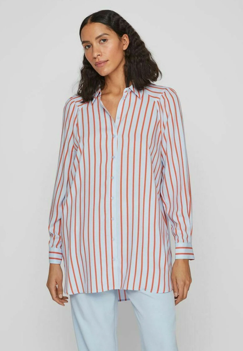 Vila Langes Gestreiftes - Overhemdblouse - Kentucky Blue 3 Vila Langes Gestreiftes - Overhemdblouse - Kentucky Blue