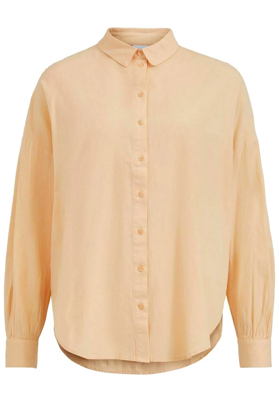 Vila Loose Fit - Overhemdblouse - Apricot Ice 7 Vila Loose Fit - Overhemdblouse - Apricot Ice - Afbeelding 5