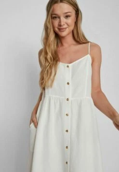 Vila Viprisilla New S/L Strap Knee- Jurk - Snow White 12 Vila Viprisilla New S/L Strap Knee- Jurk - Snow White -Vila dad85982cb15449fb847ec3323385ee2