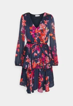 Vila Vipaus Short Dress - Jurk - Navy/Multi Color -Vila dcc159401c174d39a047569cdf8d8cf0