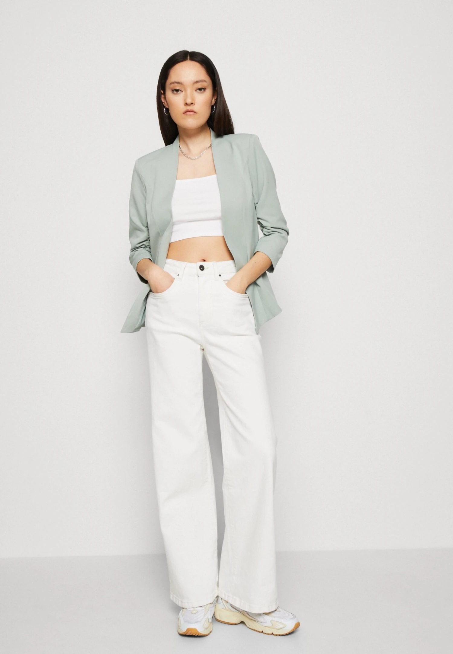 Vila Viher 3/4 New - Blazer - Green Milieu 6 Vila Viher 3/4 New - Blazer - Green Milieu - Afbeelding 4