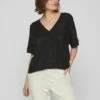 Vila Mit V-Ausschnitt Kurzärmeliges - T-Shirt Basic - Black 1 Vila Mit V-Ausschnitt Kurzärmeliges - T-Shirt Basic - Black -Vila ddbd63a8419d4f3e9d45db7486ccf429