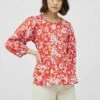 Vila Oberteil Mit 3/4-Ärmeln - Blouse - Valiant Poppy