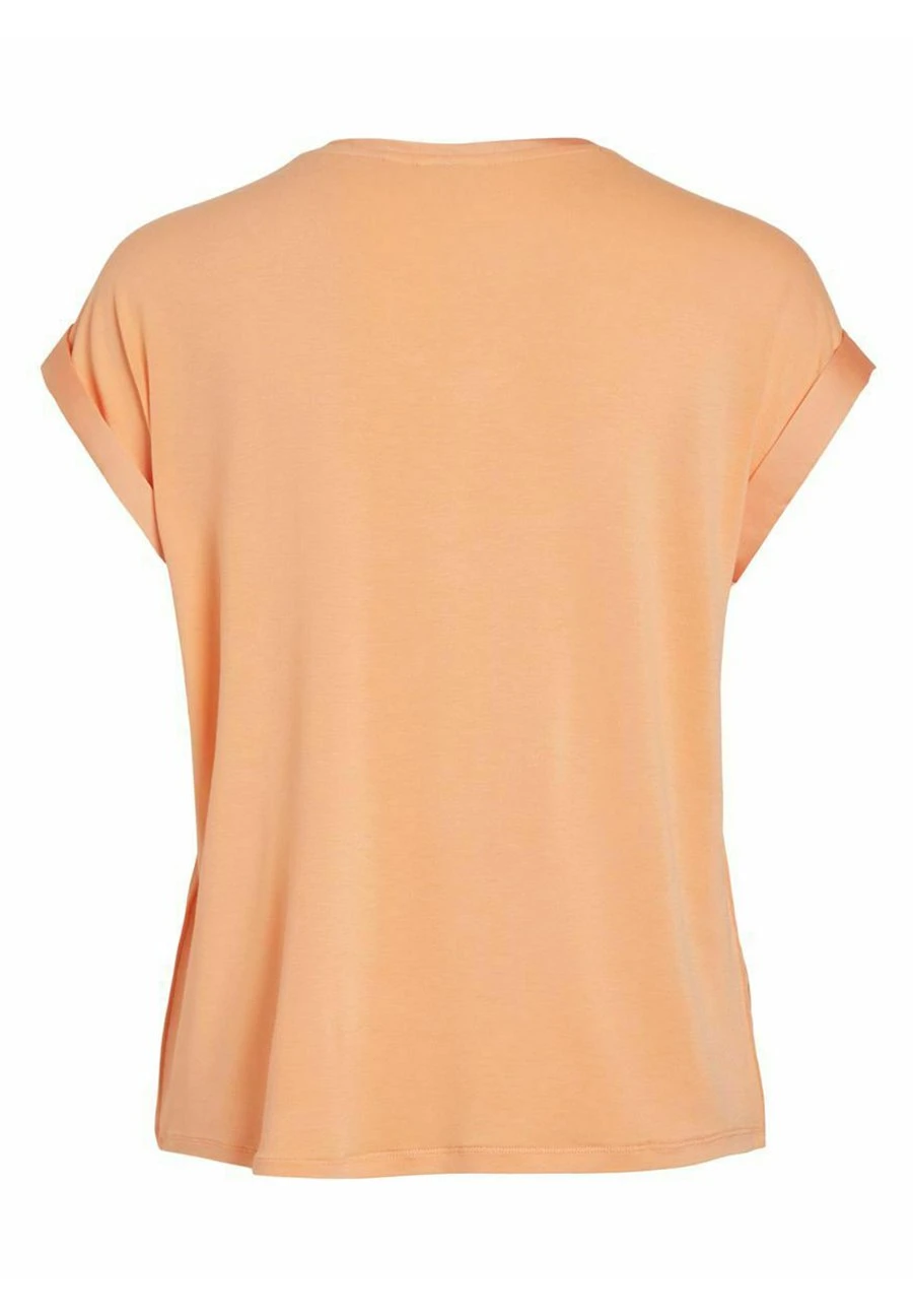 Vila Mit Kurzen Ärmeln Glänzendes - Blouse - Apricot Wash 8 Vila Mit Kurzen Ärmeln Glänzendes - Blouse - Apricot Wash - Afbeelding 6
