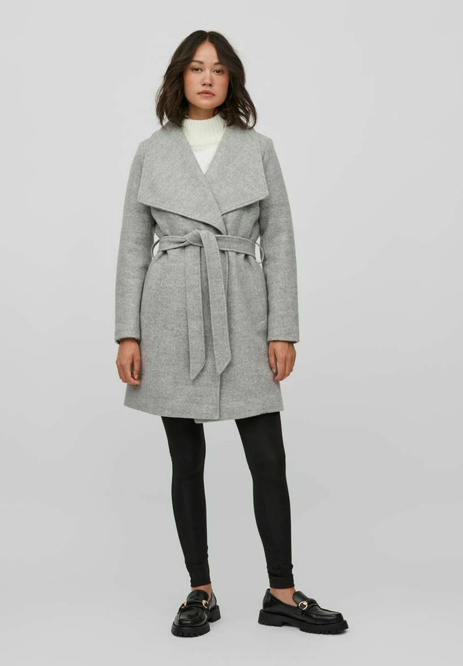 Taillengürtel - Halflange Jas - Light Grey Melange 4 Taillengürtel - Halflange Jas - Light Grey Melange - Afbeelding 2