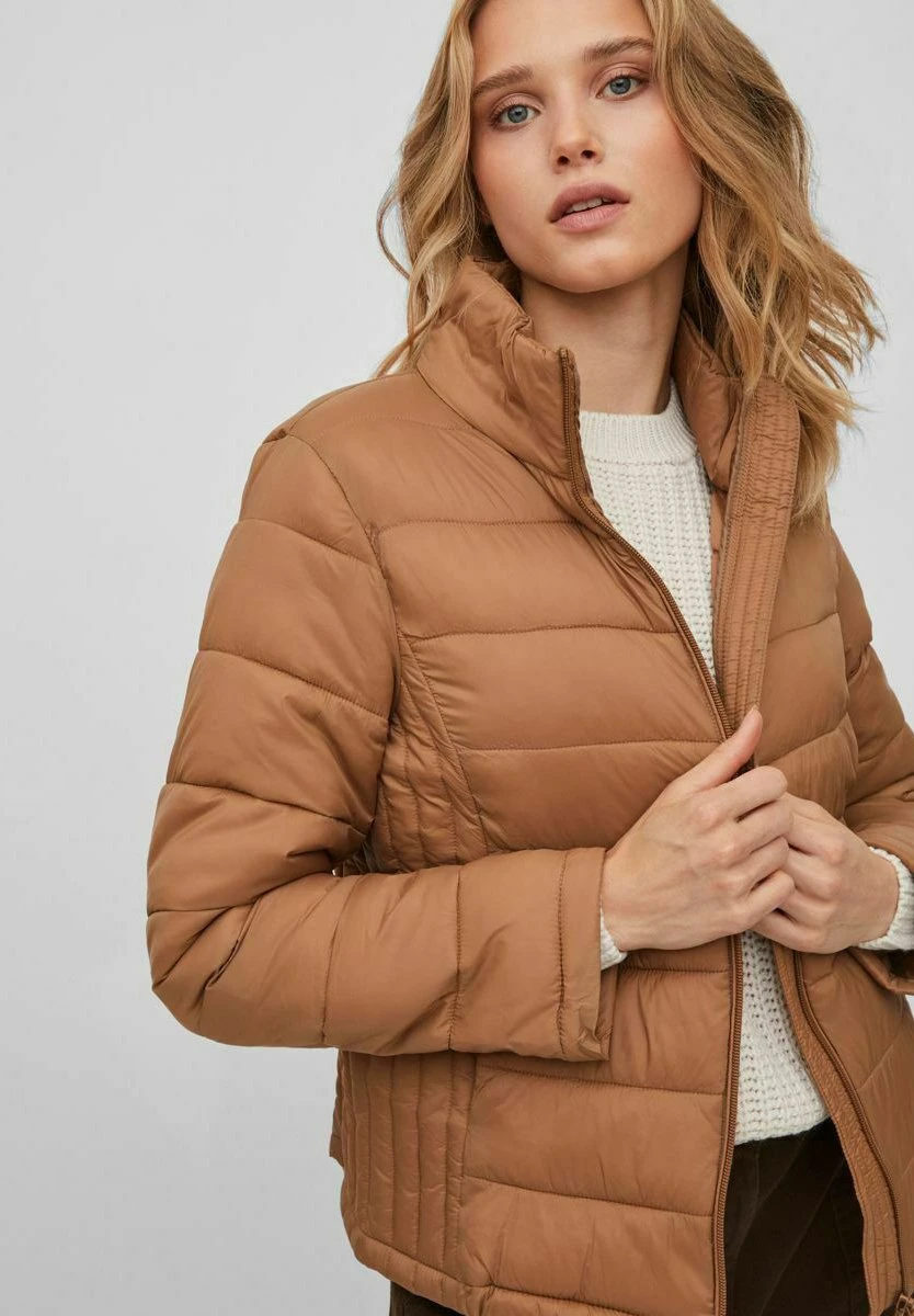 Vila High Neck - Winterjas - Toasted Coconut 6 Vila High Neck - Winterjas - Toasted Coconut - Afbeelding 4