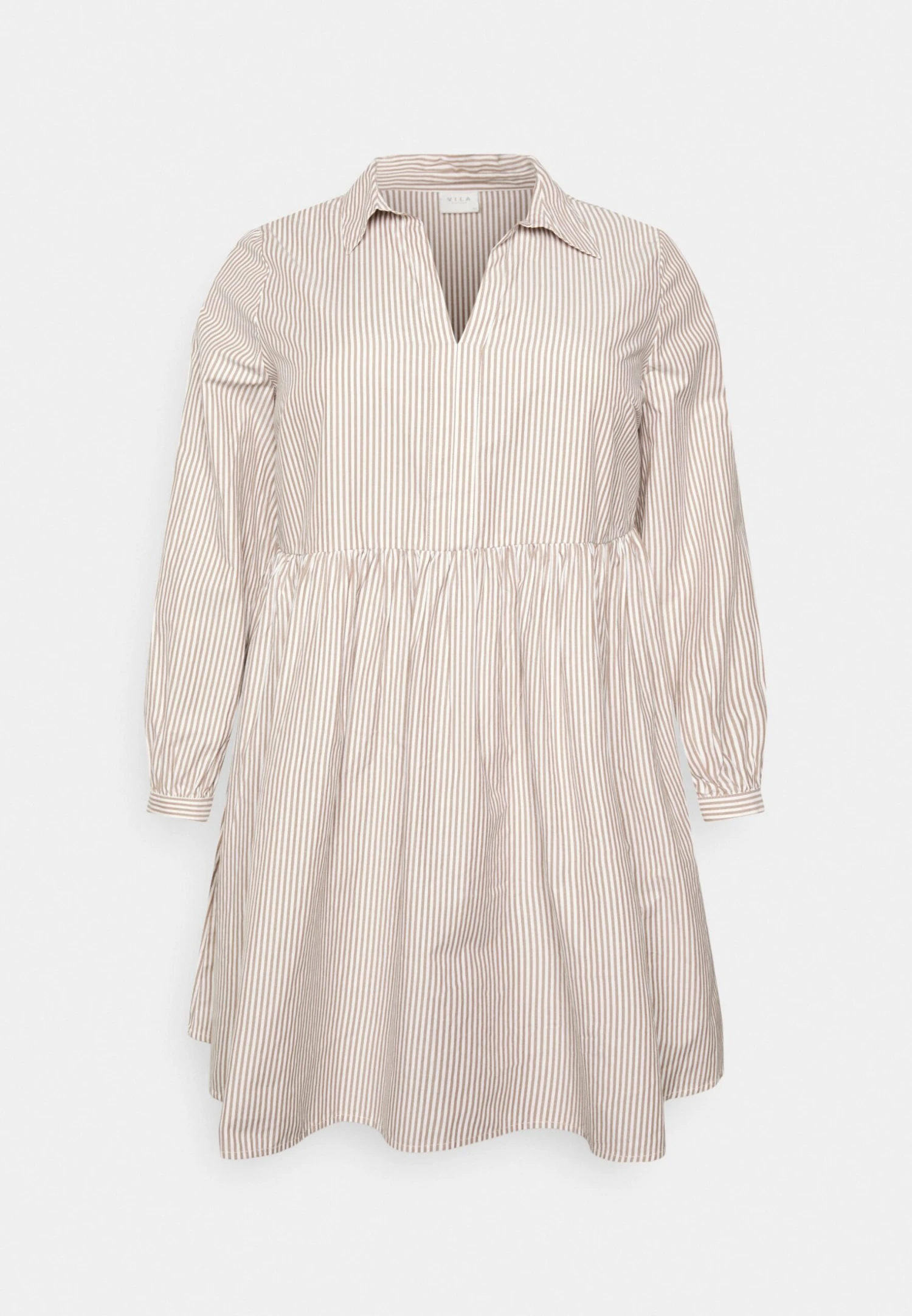 Vitylla V Neck Short Dress Plus Size - Jurk - White 3 Vitylla V Neck Short Dress Plus Size - Jurk - White