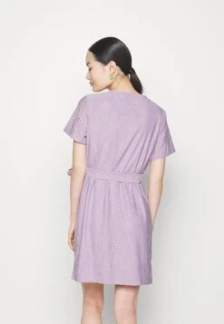 Vikawa Short Tie Belt Dress - Jerseyjurk - Pastel Lilac -Vila e42acbe799a14dec99f937c8da6eecfb