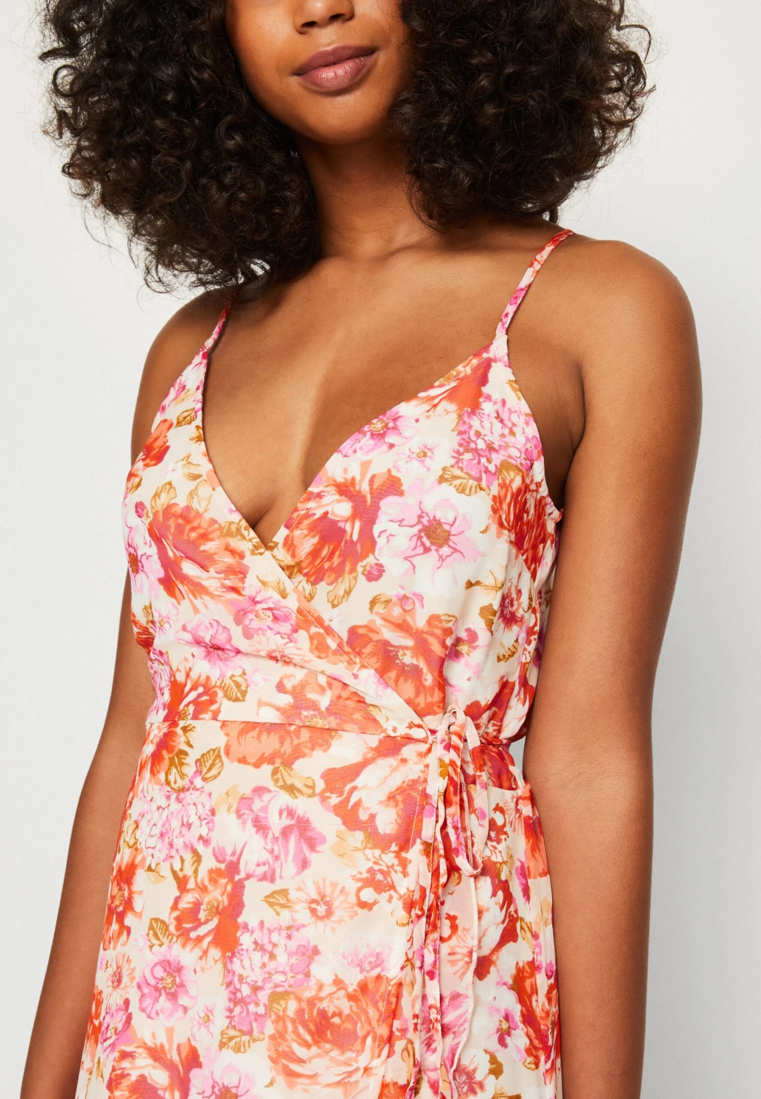 Vila Vigilla Singlet Wrap Ankle Dress - Maxi-Jurk - Birch/Meg 8 Vila Vigilla Singlet Wrap Ankle Dress - Maxi-Jurk - Birch/Meg - Afbeelding 6