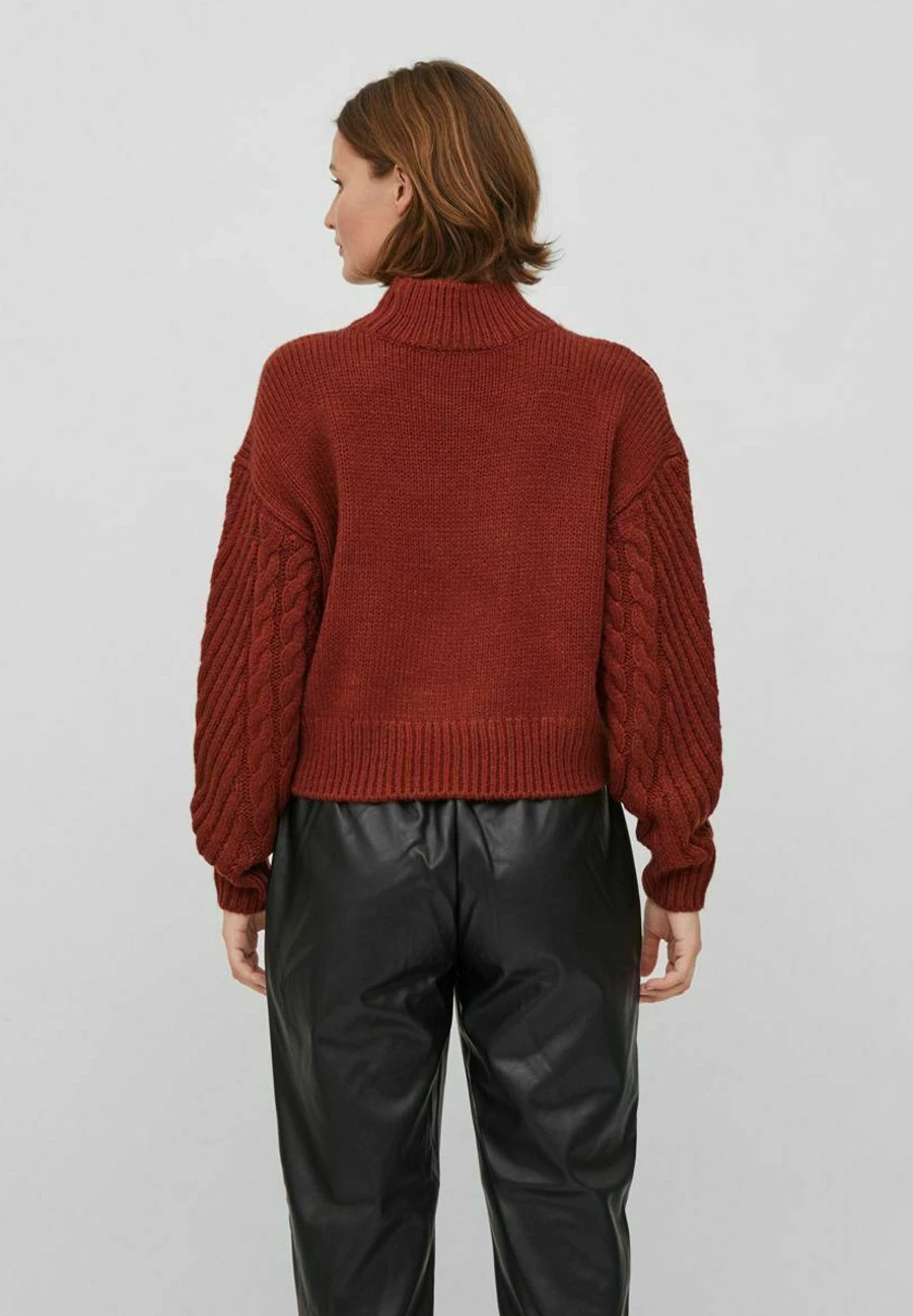 Vila High Neck - Trui - Fired Brick 5 Vila High Neck - Trui - Fired Brick - Afbeelding 3