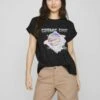 Vila Print- T-Shirt Print - Black